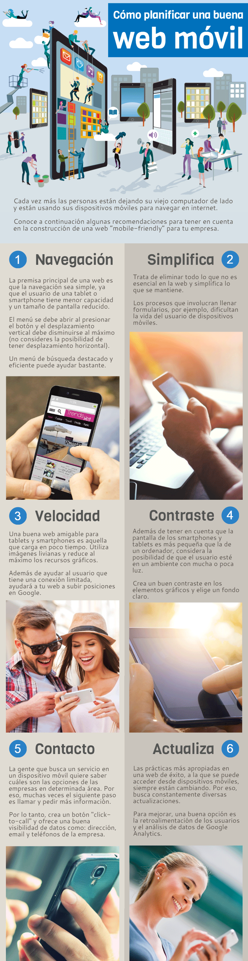 web móvil